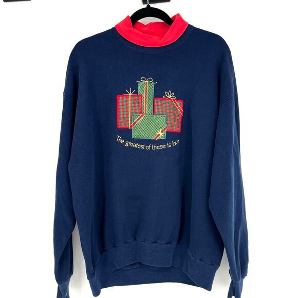 Vintage Grandma Christmas The Greatest Gift is Love Sweatshirt Women's Size XL - Picture 1 of 10